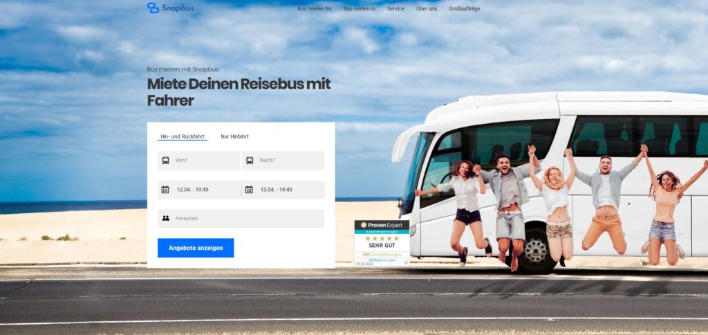 Snapbus – Miete Deinen Reisebus mit Fahrer